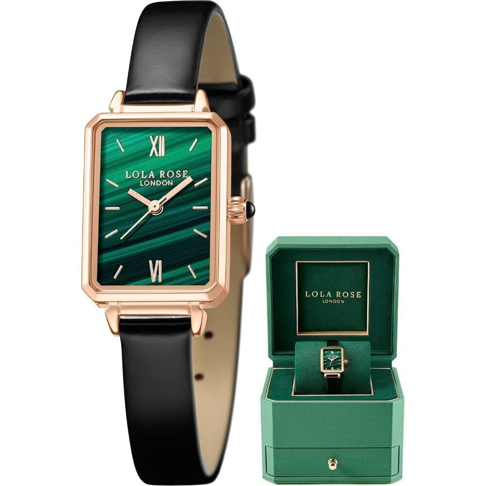 🆕Lola Rose Wrist Watch Women Green Wrapped Stylish Gift Box Elegant Loved Watch